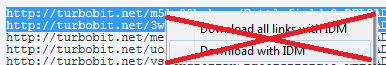 'Download with IDM' browser right click menu items do not work for DepositFiles